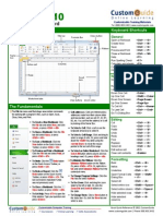 Excel Quick Reference 2010