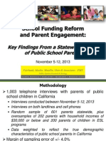 School Funding Reform and Parent Engagement