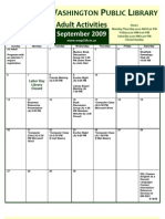 WWPL September 2009 Event Calendar