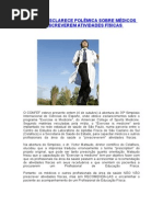 CONFEF ESCLARECE POLÊMICA SOBRE MÉDICOS PRESCREVEREM ATIVIDADES FÍSICAS