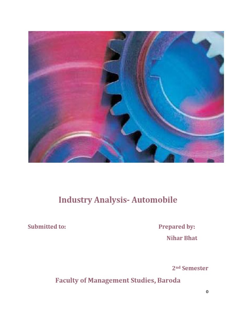 Indian Automobile Industry Analysis | PDF | Car | Swot Analysis