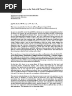 Two Essays on End of IR Theory Debate
