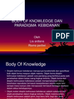 Body of Knowledge Dan Paradigma Kebidanan