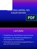 Ang Pag-Aaral NG Kasaysayan