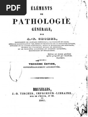 af ghomel elements de pathologie generale pdf definition science