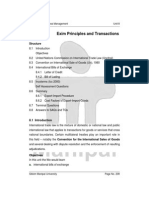 Unit 8 Exim Principles and Transactions: Structure