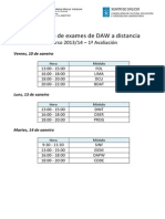 Calendario de Exames DAWD 1a Avaliacion-1