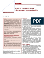 Long Term Outcomes of Bronchial Artery Embolization For Hemoptysis in Patients With Cystic Fibrosis