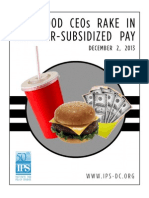 IPS Report: Fast Food CEOs Rake in Taxpayer-Subsidized Bonuses