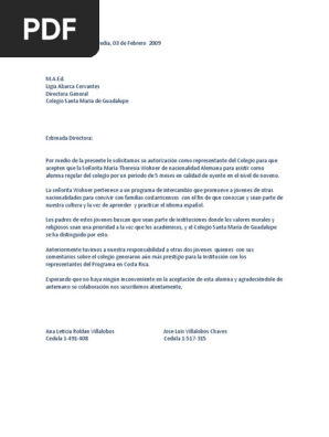 Carta De Solicitud Al Colegio Pdf Escuelas Estudiantes