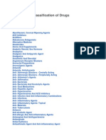 Therapeutic Classifications of Drugs