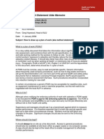 ANNEX 8 Method Statement Aide Memoire: Asbestos Licensing Unit (ALU) Asbestos Liaison Group (ALG) ALG Memo 01/08