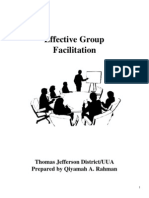 TJD Effective Group Facilitation