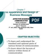The Appearance and Design of Business Messages