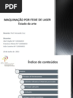 MAQUINAÇÃO POR FEIXE DE LASER 