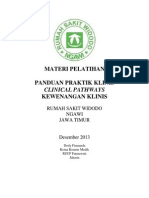 Dody Firmanda 2013 - Panduan Praktik Klinis dan Clinical Pathways RS Widodo Ngawi Jawa Timur