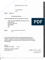 T1A B48 Index of Materials Provided by CIA To Joint Inquiry FDR - Entire Contents - Withdrawal Notice - 40 Pgs