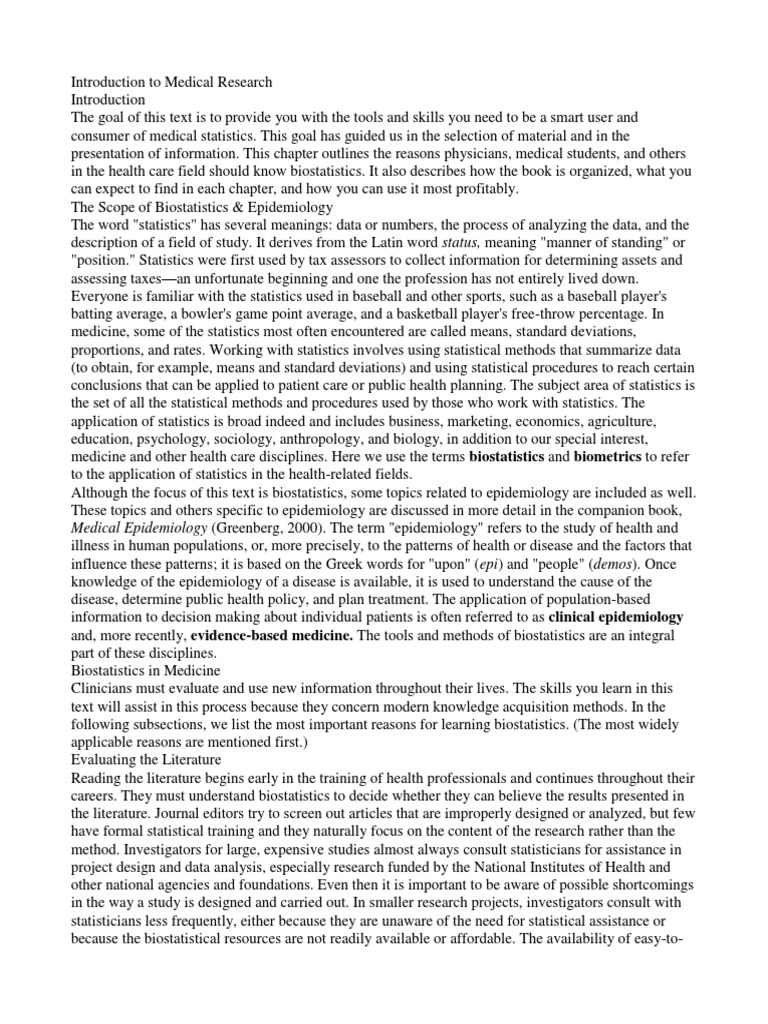 Introduction to Medical Research | Evidence Based Medicine | Medical ...