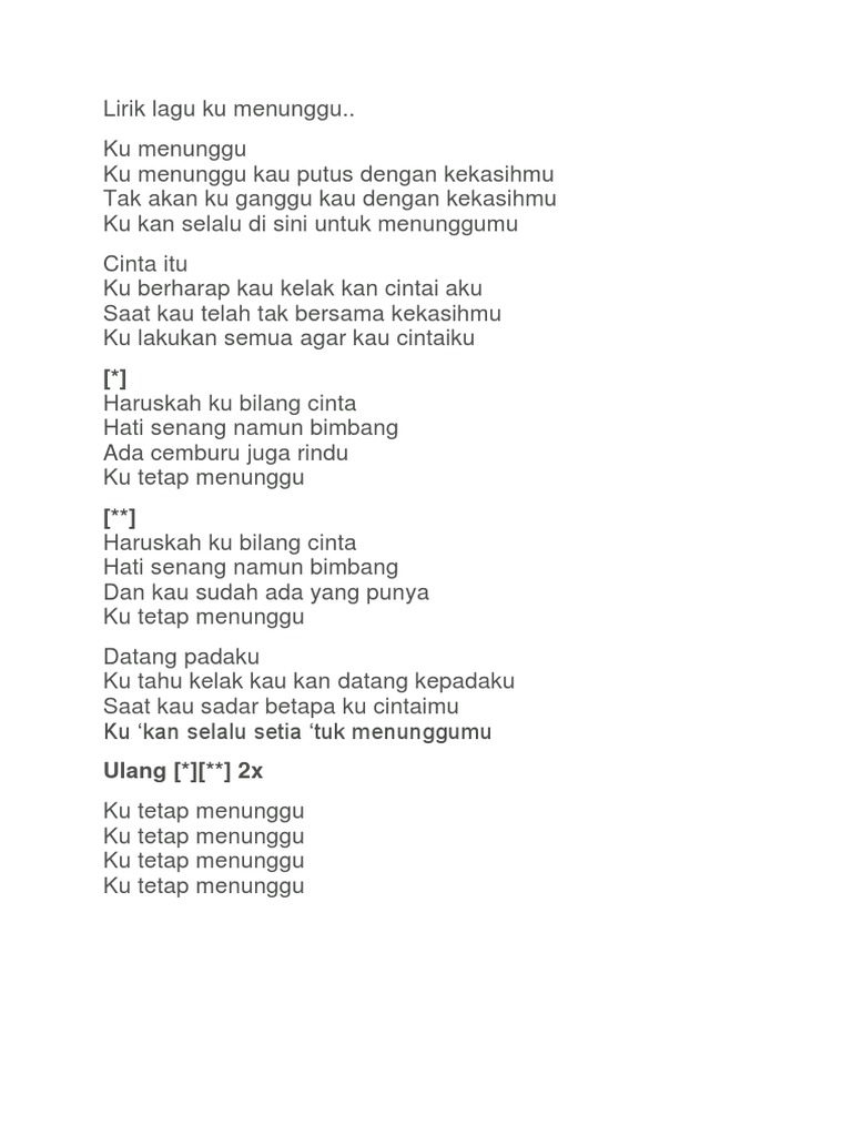 Lirik Lagu Pdf