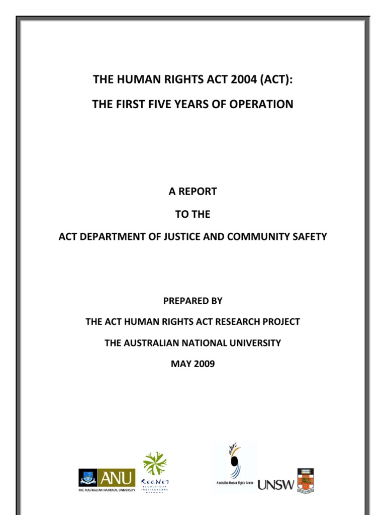 Impact of the Human Rights Act 2004 | PDF | Human Rights | Supreme Courts