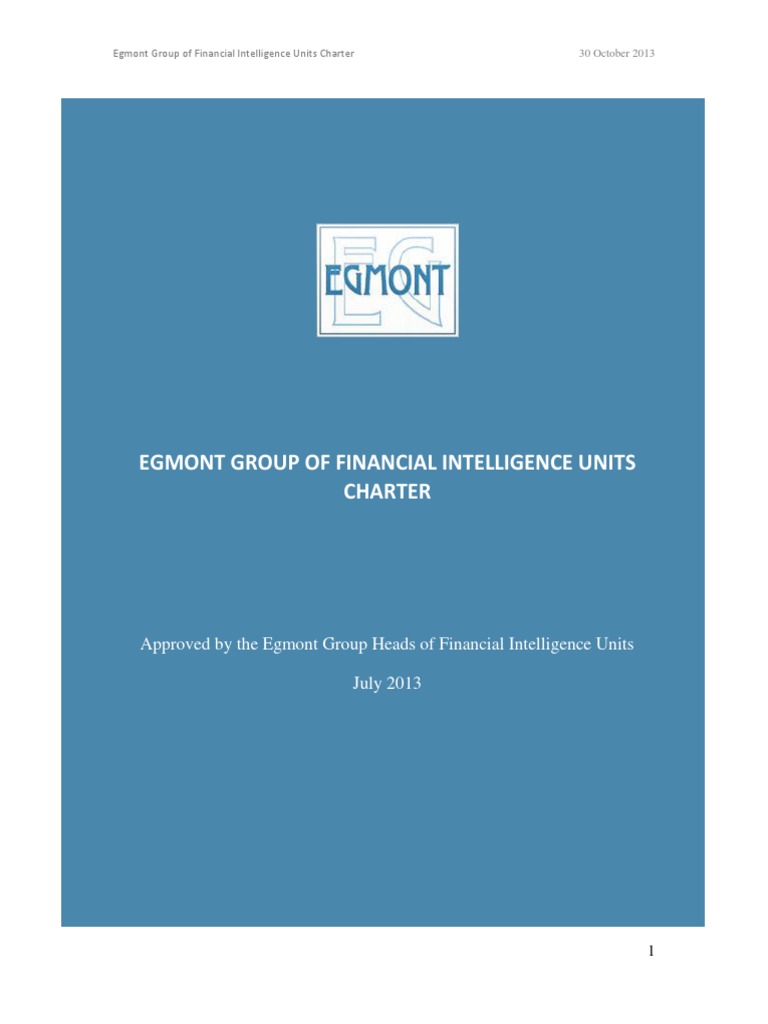 290 Egmont Group of Financial Intelligence Units Charter Final Nov 28