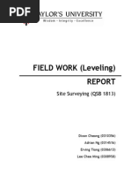 Download Field Work 1 Levelling by dixondj_94 SN189613969 doc pdf