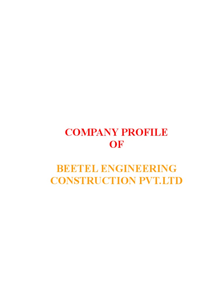 Beetel Engineering Company Profile | PDF | Electric Power Distribution ...