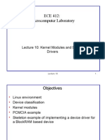 ECE 412: Microcomputer Laboratory: Lecture 10: Kernel Modules and Device Drivers