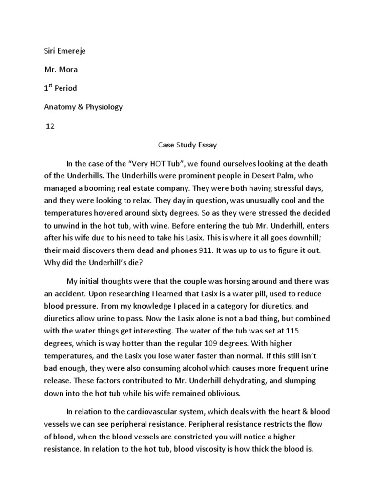 Hot Tub Mystery Essay