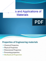 Properties and Applications of Materials
