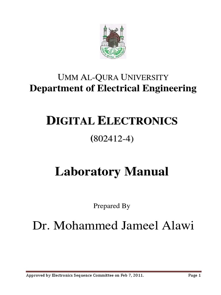 Digital Electronics Lab Manual 802412 | PDF | Cmos | Electronic Circuits