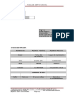 Ficha de Identifiacion