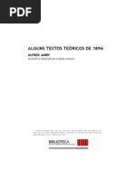 Alguns textos teóricos de 1896 -Alfred Jarry -Eugénia Vasques