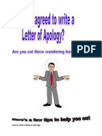 Letter of Apology