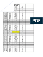 Chainage (KM) Structure Type Openings / Spans X Length Width (M) Recommendation