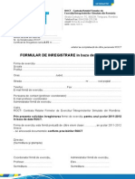 Formular Inregistrare Baza de Date 