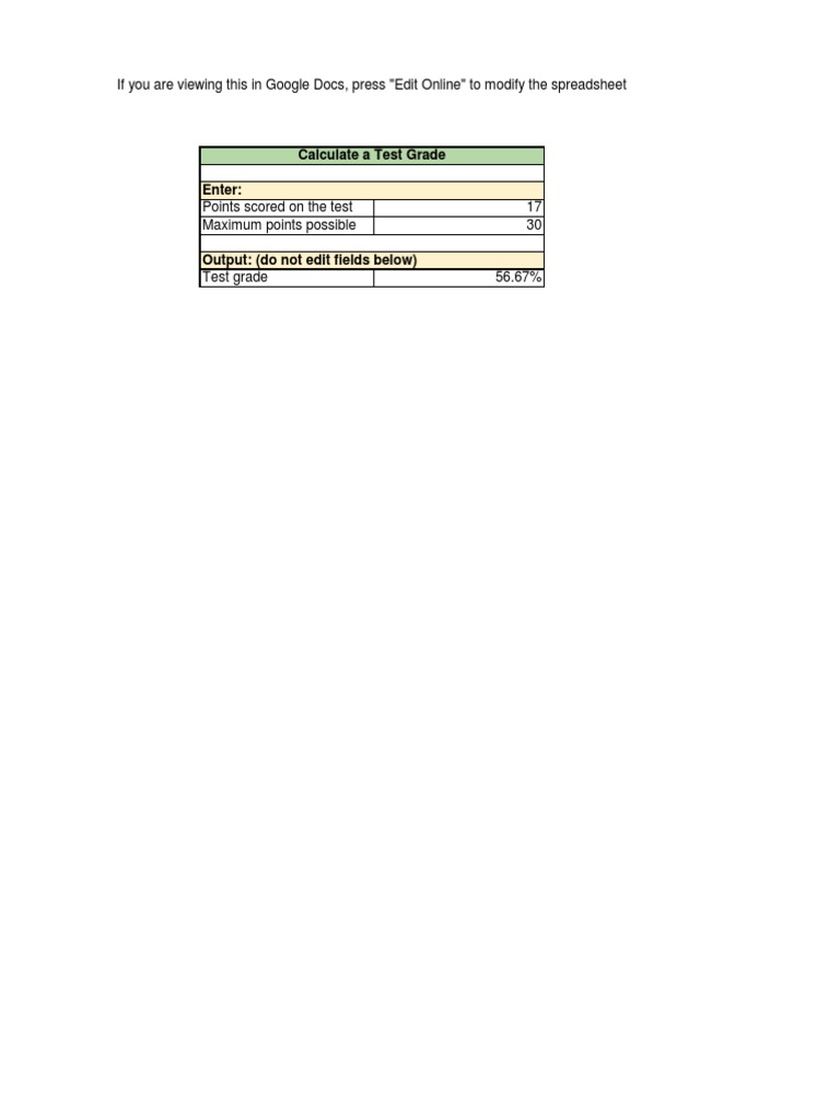 Test Grade Calculation Tool | PDF | Computers