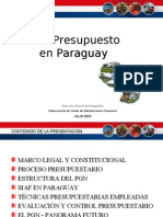 Presupuesto en El Paraguay