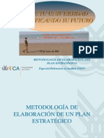 METODOLOGÍA DE ELABORACIÓN DEL PLAN ESTRATÉGICO