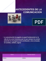 Antecedentes de La Comunicacion