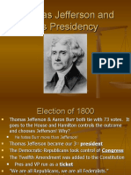 Thomas Jefferson and His Presidency