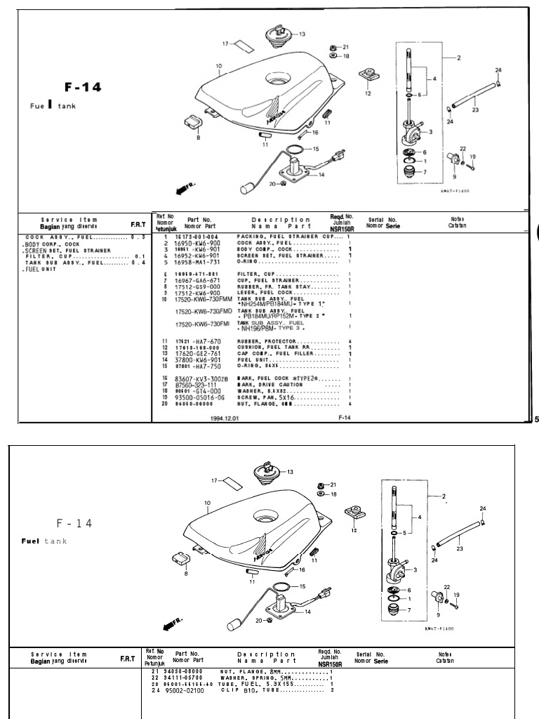 Fuel Tank Parts and Diagrams | PDF