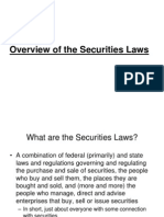 Overview of the Securities Laws Bus. Orgs. (1)