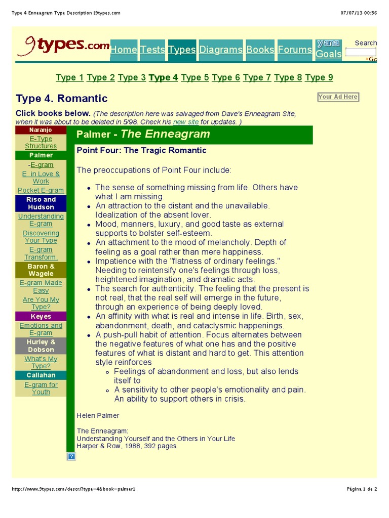 Enneagram Type 4 Overview | PDF | Self-Improvement