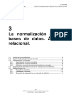 Base de datos avanzadas - Teoría de la normalización y álgebra relacional