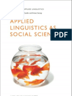 Applied Linguistics As Social Science (Advances in Applied Linguistics)