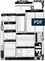 Character Sheet 2nd Edition