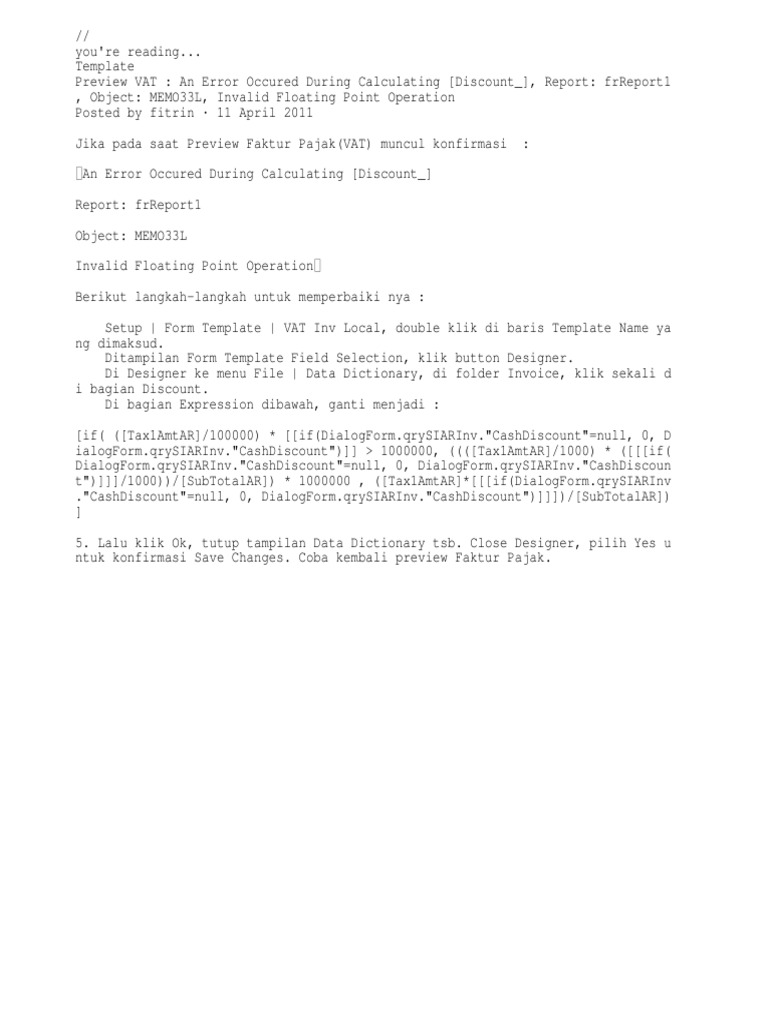 Fix VAT Invoice Calculation Error | PDF | Business | Finance & Money ...