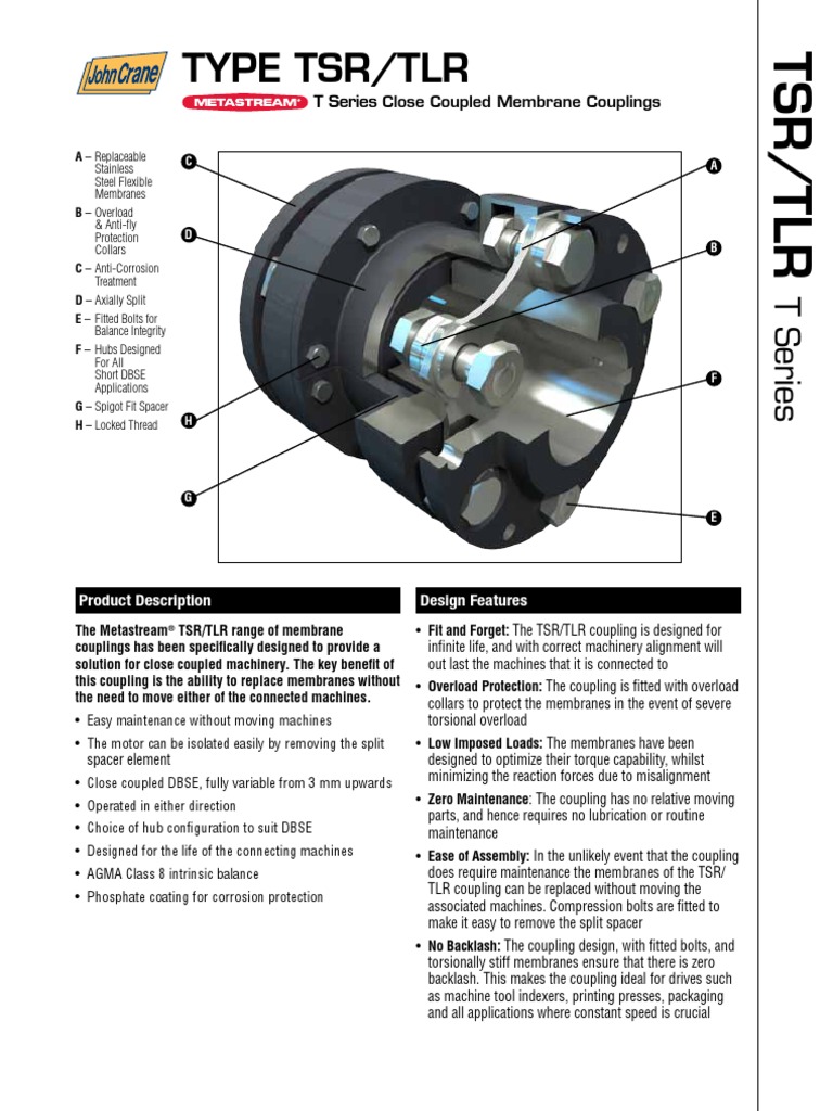 TSR - TLR - Close Coupled Membrane Couplings | PDF | Transmission ...