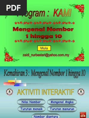 Mengenal Nombor 1 Hingga 10 Pps Pdf